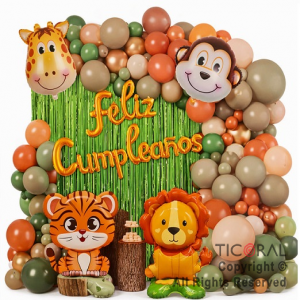 SET DE GLOBOS ARCO XL ANIMALES XSR 69 UNIDADES